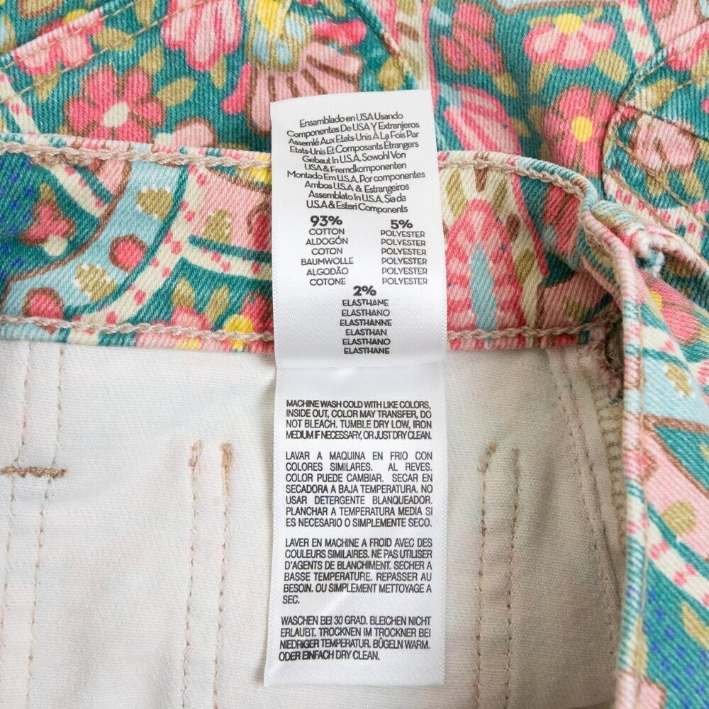 MOTHER The Curbster Floral Shorts Under The Rug Boho Hippie Retro NWT - Picture 15 of 16